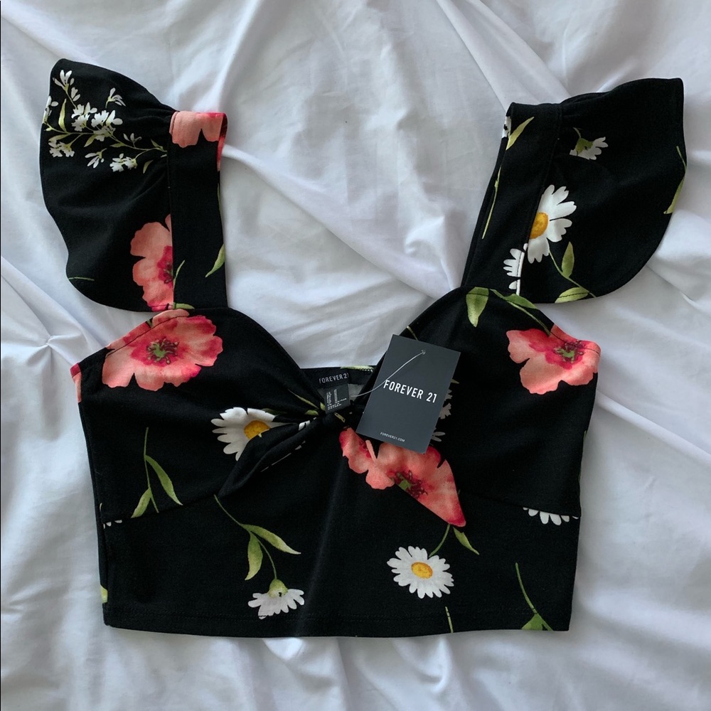 Forever21 Floral Crop Top NWT